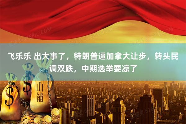 飞乐乐 出大事了，特朗普逼加拿大让步，转头民调双跌，中期选举要凉了