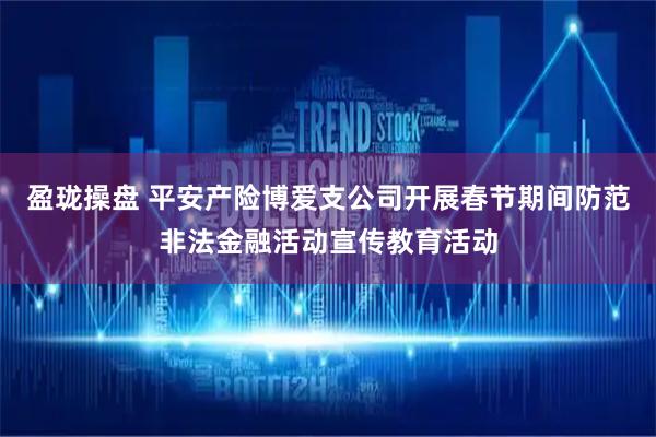 盈珑操盘 平安产险博爱支公司开展春节期间防范非法金融活动宣传教育活动