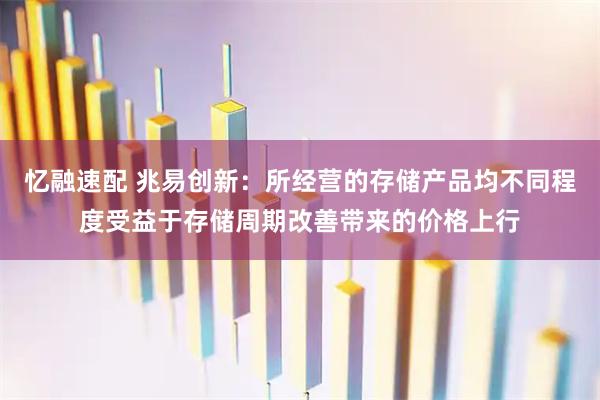 忆融速配 兆易创新：所经营的存储产品均不同程度受益于存储周期改善带来的价格上行